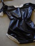 Black Satin Romper Onesie
